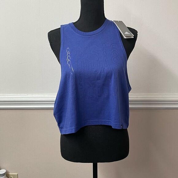 NWT Adidas The Go-To Performance Crop Top - Picture 1 of 4
